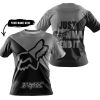 JUST GONNA SEND IT - 3D ALL OVER PRINTED - FOX RACING - GREY - T-SHIRT