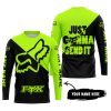 JUST GONNA SEND IT - 3D ALL OVER PRINTED - FOX RACING - NEON - JERSEY