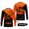 JUST GONNA SEND IT - 3D ALL OVER PRINTED - FOX RACING - ORANGE - JERSEY