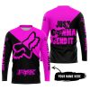 JUST GONNA SEND IT - 3D ALL OVER PRINTED - FOX RACING - PINK - JERSEY