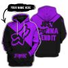 JUST GONNA SEND IT - 3D ALL OVER PRINTED - FOX RACING - PURPLE