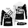 JUST GONNA SEND IT - 3D ALL OVER PRINTED - FOX RACING - WHITE - JERSEY