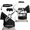 JUST GONNA SEND IT - 3D ALL OVER PRINTED - ALPINESTARS - POLO SHIRT