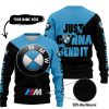 JUST GONNA SEND IT - 3D ALL OVER PRINTED - BMW - SWEATER UGLY