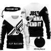 JUST GONNA SEND IT - 3D ALL OVER PRINTED - FLY RACING - SWEATER UGLY
