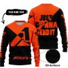 JUST GONNA SEND IT - 3D ALL OVER PRINTED - FXR - SWEATER UGLY