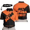 JUST GONNA SEND IT - 3D ALL OVER PRINTED - KTM - POLO SHIRT