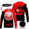 JUST GONNA SEND IT - 3D ALL OVER PRINTED - YAMAHA - RED - SWEATER UGLY