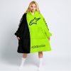 LIMITED EDITION - CUSTOM NAME MOTOCROCSS V2 - ALPINESTARS BLACK NEON - OODIE BLANKET HOODIE