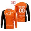 LIMITED EDITION - CUSTOM NAME MOTOCROCSS V2 - ALPINESTARS BLACK ORANGE - JERSEY