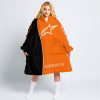 LIMITED EDITION - CUSTOM NAME MOTOCROCSS V2 - ALPINESTARS BLACK ORANGE - OODIE BLANKET HOODIE