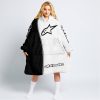 LIMITED EDITION - CUSTOM NAME MOTOCROCSS V2 - ALPINESTARS BLACK WHITE - OODIE BLANKET HOODIE