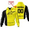 LIMITED EDITION - CUSTOM NAME MOTOCROCSS V2 - ALPINESTARS BLACK YELLOW