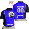 LIMITED EDITION - CUSTOM NAME MOTOCROCSS V2 - CAN AM BLUE - POLO SHIRT