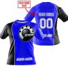 LIMITED EDITION - CUSTOM NAME MOTOCROCSS V2 - CAN AM BLUE - T-SHIRT
