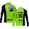 LIMITED EDITION - CUSTOM NAME MOTOCROCSS V2 - CAN AM GREEN 1 - LONG SLEEVE POLO SHIRT