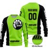 LIMITED EDITION - CUSTOM NAME MOTOCROCSS V2 - CAN AM GREEN 1 - SWEATER UGLY