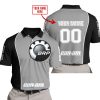 LIMITED EDITION - CUSTOM NAME MOTOCROCSS V2 - CAN AM GREY - POLO SHIRT