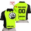 LIMITED EDITION - CUSTOM NAME MOTOCROCSS V2 - CAN AM NEON - POLO SHIRT