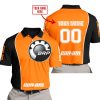LIMITED EDITION - CUSTOM NAME MOTOCROCSS V2 - CAN AM ORANGE - POLO SHIRT