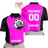 LIMITED EDITION - CUSTOM NAME MOTOCROCSS V2 - CAN AM PINK - POLO SHIRT