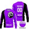 LIMITED EDITION - CUSTOM NAME MOTOCROCSS V2 - CAN AM PURPLE - SWEATER UGLY