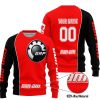 LIMITED EDITION - CUSTOM NAME MOTOCROCSS V2 - CAN AM RED - SWEATER UGLY