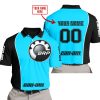 LIMITED EDITION - CUSTOM NAME MOTOCROCSS V2 - CAN AM SKY BLUE - POLO SHIRT