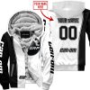 LIMITED EDITION - CUSTOM NAME MOTOCROCSS V2 - CAN AM WHITE - FLEECE ZIP HOODIE