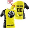LIMITED EDITION - CUSTOM NAME MOTOCROCSS V2 - CAN AM YELLOW - T-SHIRT