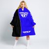 LIMITED EDITION - CUSTOM NAME MOTOCROCSS V2 - FLY RACING BLUE - OODIE BLANKET HOODIE