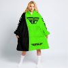 LIMITED EDITION - CUSTOM NAME MOTOCROCSS V2 - FLY RACING GREEN - OODIE BLANKET HOODIE