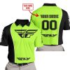 LIMITED EDITION - CUSTOM NAME MOTOCROCSS V2 - FLY RACING GREEN 1 - POLO SHIRT
