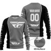 LIMITED EDITION - CUSTOM NAME MOTOCROCSS V2 - FLY RACING GREY - SWEATER UGLY
