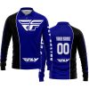 LIMITED EDITION - CUSTOM NAME MOTOCROCSS V2 - FLY RACING NAVY - LONG SLEEVE POLO SHIRT
