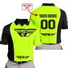 LIMITED EDITION - CUSTOM NAME MOTOCROCSS V2 - FLY RACING NEON - POLO SHIRT