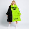 LIMITED EDITION - CUSTOM NAME MOTOCROCSS V2 - FLY RACING NEON - OODIE BLANKET HOODIE
