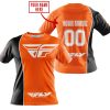 LIMITED EDITION - CUSTOM NAME MOTOCROCSS V2 - FLY RACING ORANGE - T-SHIRT
