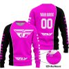 LIMITED EDITION - CUSTOM NAME MOTOCROCSS V2 - FLY RACING PINK - SWEATER UGLY