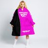 LIMITED EDITION - CUSTOM NAME MOTOCROCSS V2 - FLY RACING PINK - OODIE BLANKET HOODIE