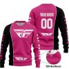 LIMITED EDITION - CUSTOM NAME MOTOCROCSS V2 - FLY RACING PINK 1 - SWEATER UGLY