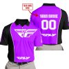 LIMITED EDITION - CUSTOM NAME MOTOCROCSS V2 - FLY RACING PURPLE - POLO SHIRT