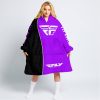 LIMITED EDITION - CUSTOM NAME MOTOCROCSS V2 - FLY RACING PURPLE - OODIE BLANKET HOODIE