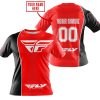 LIMITED EDITION - CUSTOM NAME MOTOCROCSS V2 - FLY RACING RED - T-SHIRT