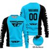 LIMITED EDITION - CUSTOM NAME MOTOCROCSS V2 - FLY RACING SKY BLUE - SWEATER UGLY