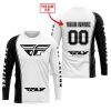 LIMITED EDITION - CUSTOM NAME MOTOCROCSS V2 - FLY RACING WHITE - JERSEY