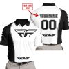 LIMITED EDITION - CUSTOM NAME MOTOCROCSS V2 - FLY RACING WHITE - POLO SHIRT