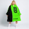 LIMITED EDITION - CUSTOM NAME MOTOCROCSS V2 - HUSQVARNA GREEN - OODIE BLANKET HOODIE