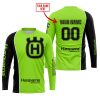 LIMITED EDITION - CUSTOM NAME MOTOCROCSS V2 - HUSQVARNA GREEN 1 - JERSEY