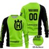 LIMITED EDITION - CUSTOM NAME MOTOCROCSS V2 - HUSQVARNA GREEN 1 - SWEATER UGLY